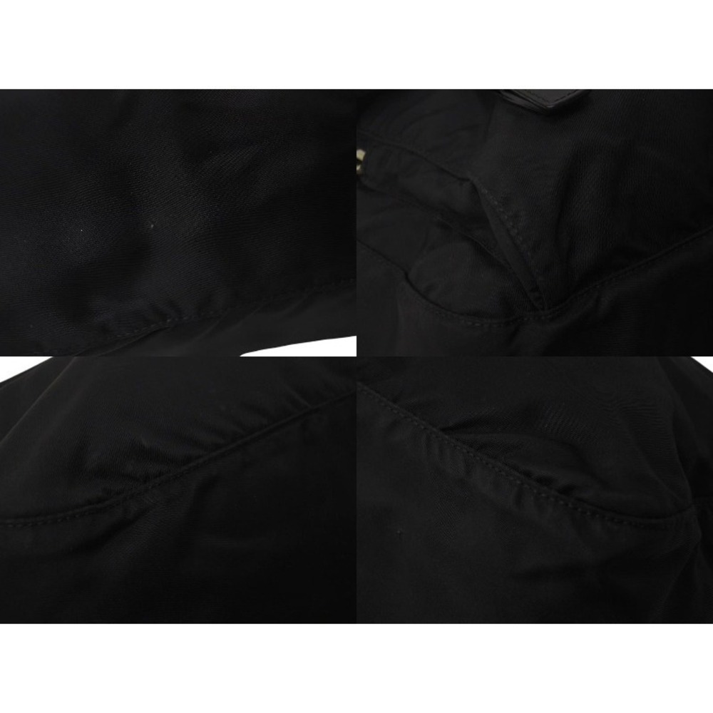 PRADA VERA Triangle Logo Shoulder Bag Messenger Leather Black - Picture 6 of 9